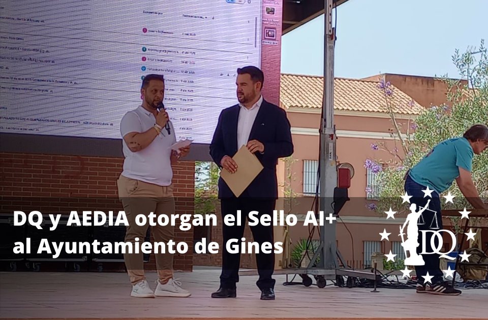 Doctrina Qualitas y AEDIA otorgan el Sello AI+ al Ayuntamiento de Gines Doctrina Qualitas y AEDIA otorgan el Sello AI+ al Ayuntamiento de Gines